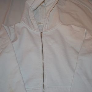 Brandy Melville John Galt white hoodie